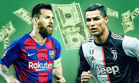 8 siêu sao có thu nhập cao nhất thế giới: Messi bỏ xa Ronaldo, Neymar