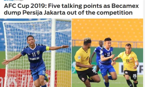 Báo châu Á: B.Bình Dương đã chấm dứt giấc mộng của Persija Jakarta