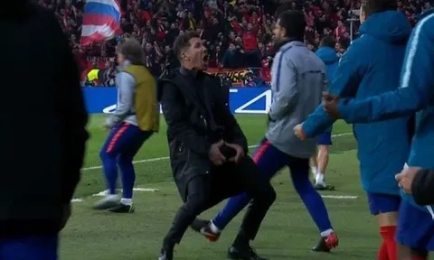 Ăn mừng phản cảm, HLV Simeone có thể nhận án phạt nặng từ UEFA