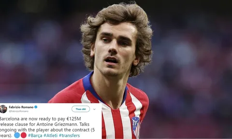 Lộ mức giá siêu khủng Barca gửi Atletico để sở hữu Griezmann