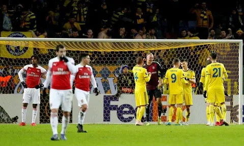 Sếp lớn Arsenal phản ứng thế nào sau trận thua BATE Borisov?