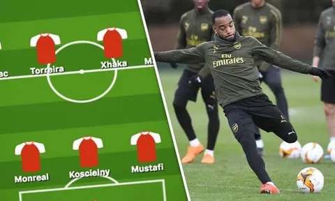 Arsenal dùng lại đội hình thắng Man Utd ở Europa League?
