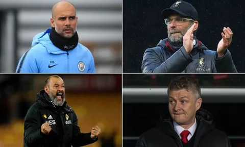 Bảng xếp hạng 10 HLV hay nhất Premier League hiện nay