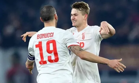 Báo Italia đánh giá cao màn trình diễn của De Ligt