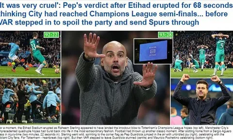 Pep Guardiola bị chế giễu sau khi dừng bước ở Champions League