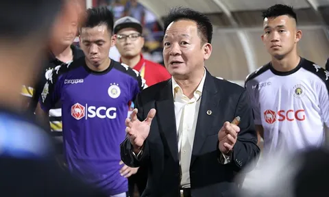 Bầu Hiển "kích hoạt" tâm lý chiến của Hà Nội FC trước trận gặp Shandong Luneng