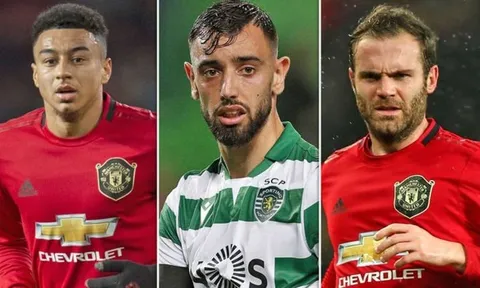 Bruno Fernandes ở đâu so với Jesse Lingard và Juan Mata?