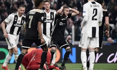 Điềm báo này đã dự đoán Juventus thất bại trước Ajax?