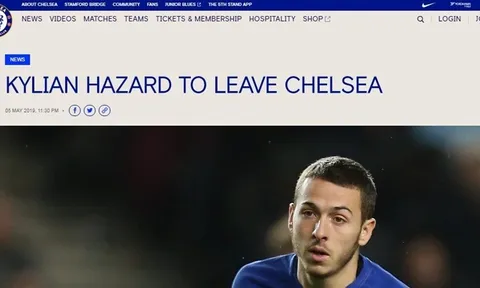 CHÍNH THỨC: Chelsea đẩy đi một Hazard
