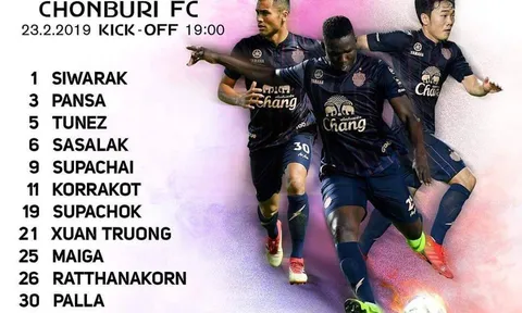 CHÍNH THỨC: Xuân Trường đá chính cho Buriram trong trận mở màn Thai-League