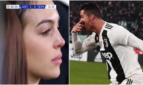 Ronaldo ghi hattrick, và đây là cảm xúc của hôn thê Georgina Rodriguez