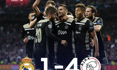 Kinh hoàng! Real Madrid và 8 thống kê không thể tin nổi sau trận thua Ajax