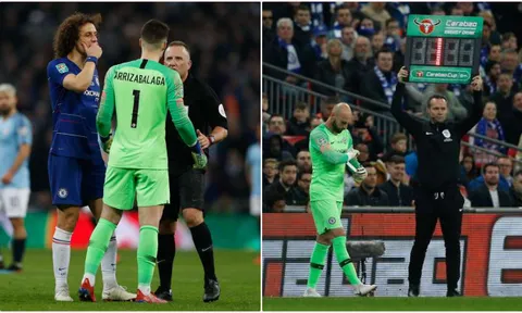 'Kepa không phải rời sân, ngay cả khi số áo hiển thị trên bảng điện tử'
