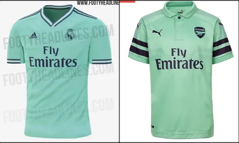 Rò rỉ mẫu áo đấu mới của Real Madrid, trông không khác gì... Arsenal