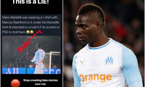 Balotelli lên tiếng về hành động hâm mộ Rashford