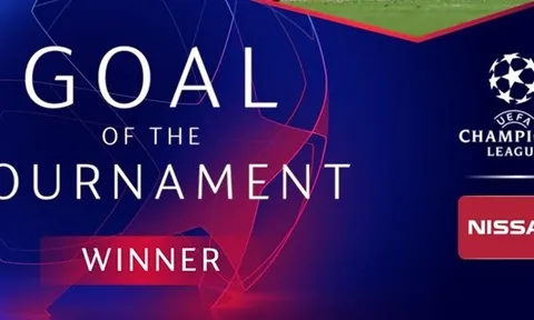 CHÍNH THỨC: UEFA công bố tuyệt phẩm bàn thắng số 1 Champions League