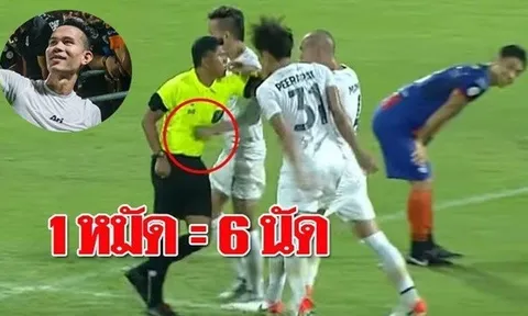 “Đánh lén” trọng tài bất thành, sao Thái Lan “tự xử” trước khi bị loại