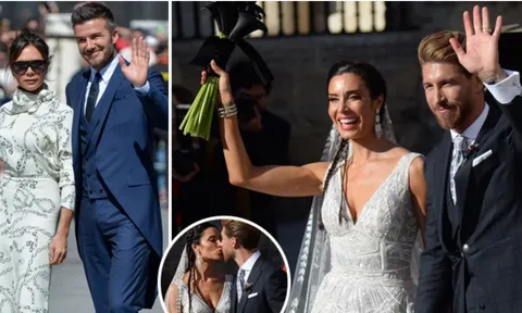David Beckham rạng rỡ trong ngày trọng đại của Ramos