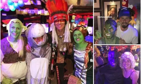 David Luiz "biến hóa" thành người Mỹ bản địa trong ngày sinh nhật