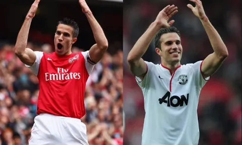 Đây! Chiếc áo Man United-Arsenal 'độc nhất vô nhị' của Van Persie