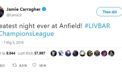 'Đây chính là đêm tuyệt vời nhất tại Anfield'
