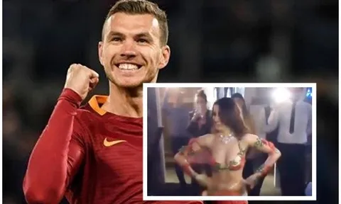 Bị loại khỏi C1, vợ cựu sao Man City mời vũ nữ giải sầu cho chồng