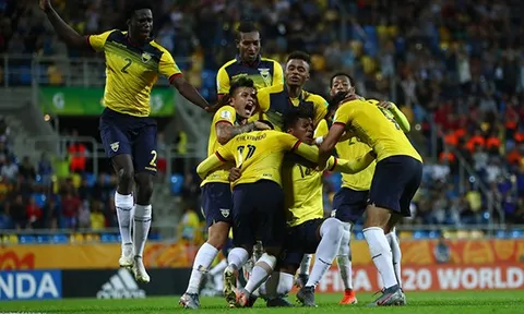 Ecuador giành hạng 3 ngay trong lần đầu tiên dự U20 World Cup