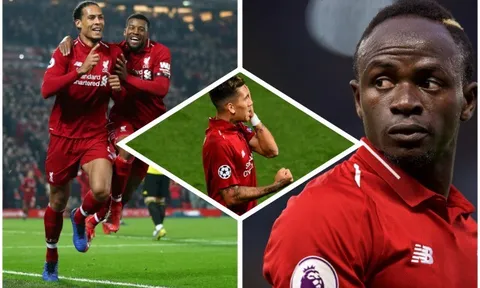 Firmino phản ứng với bàn thắng ‘no-look' của Mane và cú đúp của Van Dijk
