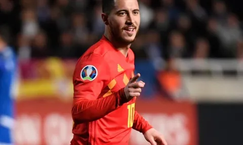 Hazard kỷ niệm trận đấu 100 ý nghĩa, tuyển Bỉ nhẹ nhàng đả bại Đảo Síp