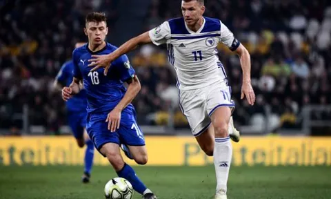 Ghi bàn, đổ cả máu, Dzeko vẫn nếm trái đắng trước Italia