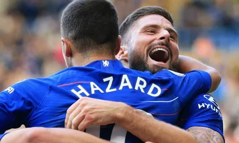 Thống kê thú vị về Eden Hazard và Olivier Giroud