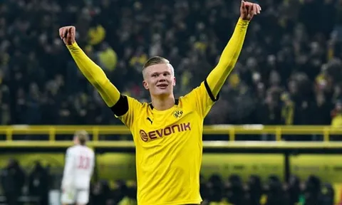 Haaland tiếp tục khiến Bundesliga rung chuyển, tạo nên thành tích "vô tiền khoáng hậu"