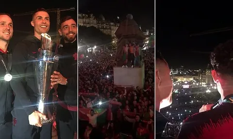 Hàng nghìn CĐV BĐN đổ ra đường chào đón Ronaldo và đồng đội