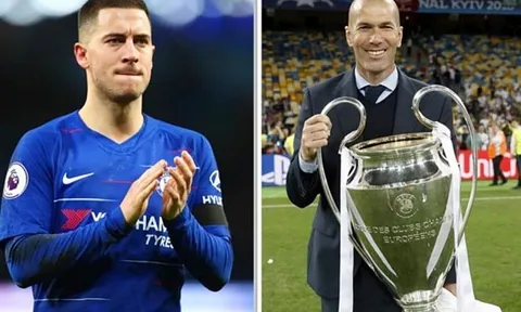 Hazard bày tỏ lời yêu với HLV Zidane