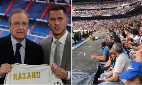 Hazard ra mắt, CĐV Real có hành động gây sốc