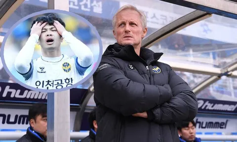 HLV Incheon dùng 3 từ để nói về Công Phượng sau thất bại trước Jeonbuk