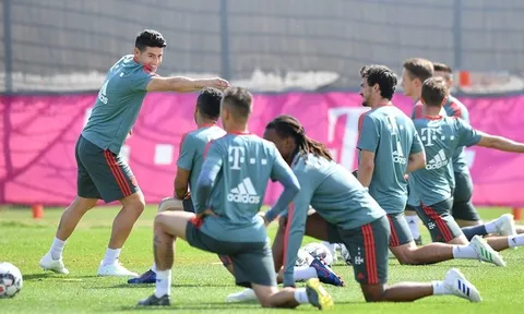 Hummels, James trở lại tập luyện, Bayern "mở cờ trong bụng"