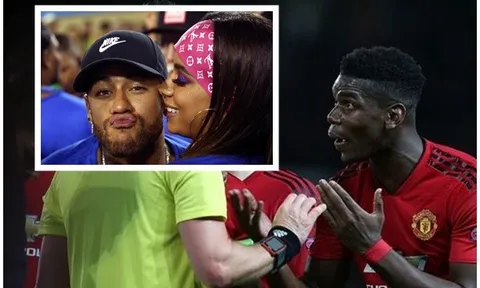 Kệ M.U chiến PSG, Neymar "bắt cá 2 tay" ngay trước mặt bồ cũ