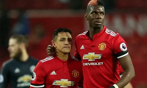 Khủng khiếp! Man Utd tan nát vì 2 'ông hoàng' Sanchez, Pogba