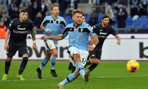 Lazio đại thắng, Immobile thách thức Lukaku, Ronaldo