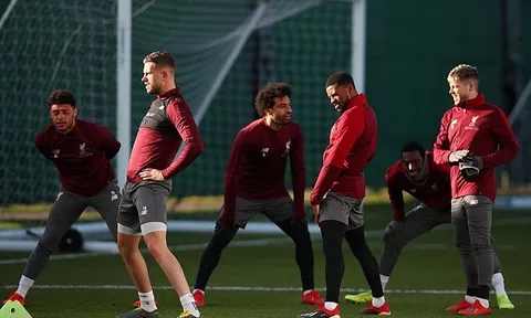 Liverpool tập luyện trong nỗi lo trước trận chiến Bayern Munich