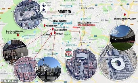 Thủ đô Madrid sẵn sàng chào đón cuộc đổ bộ của người Anh