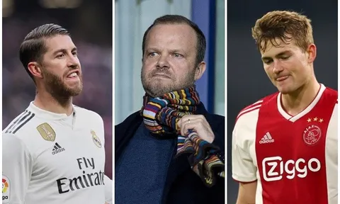 Man Utd 'săn' trung vệ: Ed Woodward, De Ligt và 'cú lừa' của Ramos