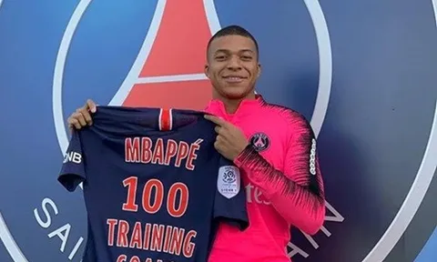 Mbappe bị chỉ trích vì ăn mừng bàn thắng thứ 100 trên sân tập