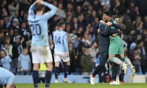 Pep ôm đầu bàng hoàng, Son òa khóc nức nở trên sân Etihad