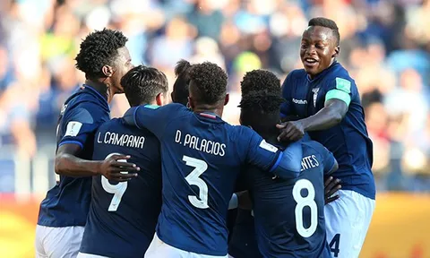 Nhấn chìm Uruguay, Ecuador giành quyền vào tứ kết U20 World Cup