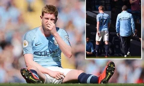NÓNG! Pep làm rõ chấn thương của De Bruyne trước trận Man Utd