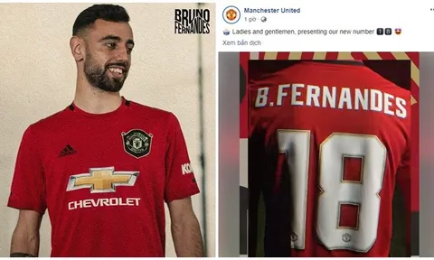CHÍNH THỨC: Man Utd thửa số áo hoàn hảo cho Bruno Fernandes