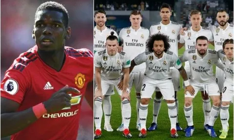 Real ra đề nghị khủng lấy Pogba, cho M.U 5 tùy chọn cầu thủ + tiền tấn