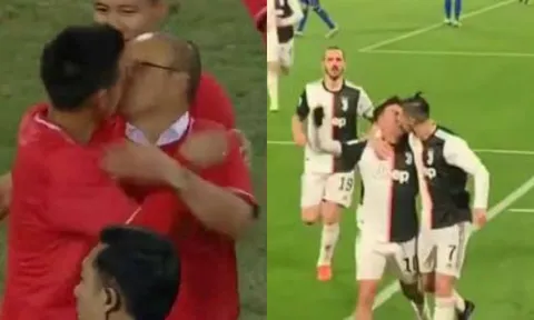 Ronaldo gặp 'tai nạn' đỏ mặt với Dybala, giống thầy Park và Văn Quyết